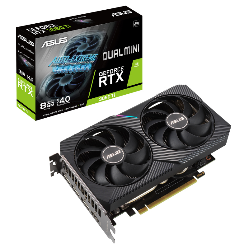 ASUS, nVidia, GeForce, DUAL-RTX3060TI-8G-MINI-V2, 