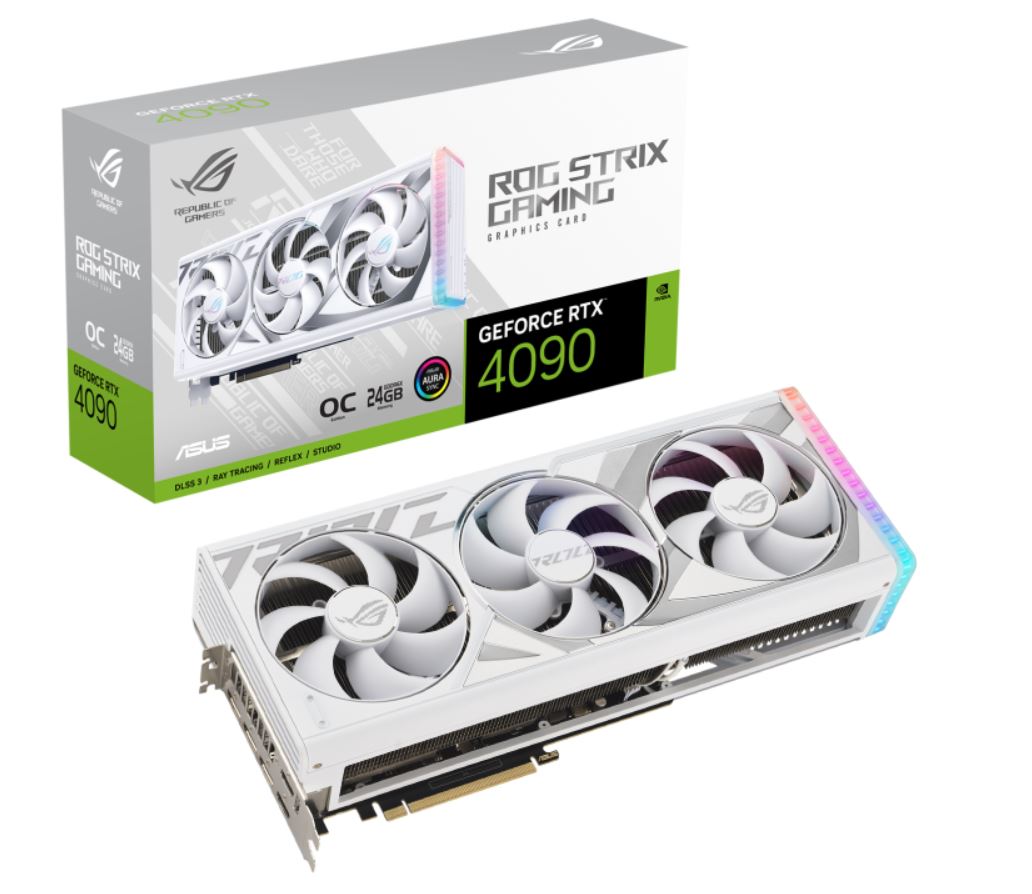 Graphics Cards/ASUS: (100%, ASUS, Allocation), ASUS, nVidia, GeForce, ROG-STRIX-RTX4090-O24G-WHITE, 