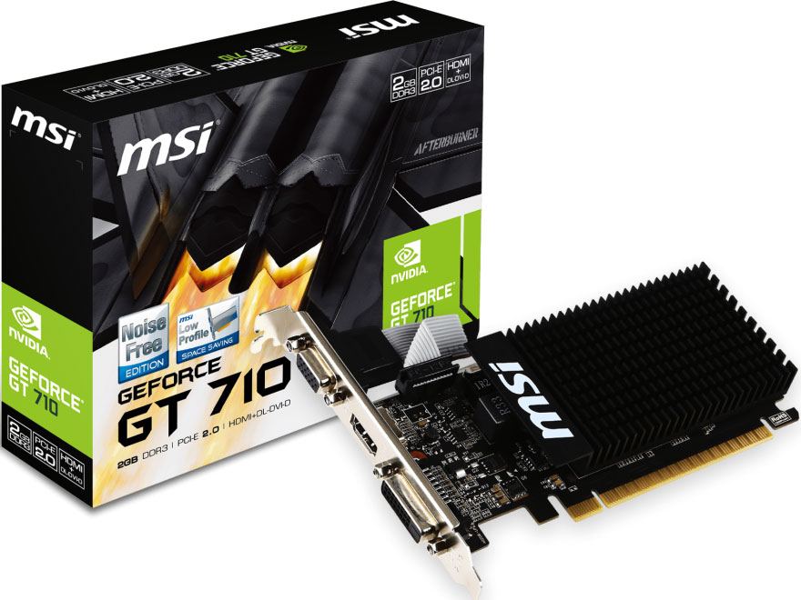 Msi, GT, 710, 2GD5, LP, NVIDIA, VGA, 