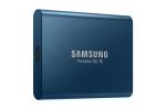 Samsung, T5, Portable, SSD, 500GB/Up, to, 540MB/Sec, Transfer, speed/Alluring, Blue/51g, 
